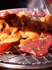 肉在燃烧
